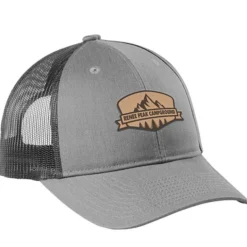 Structured Cotton Twill Trucker Cap - Laser Engraved Patch