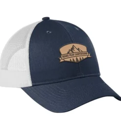Structured Cotton Twill Trucker Cap - Laser Engraved Patch