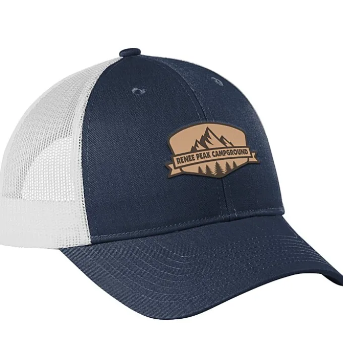 Structured Cotton Twill Trucker Cap - Laser Engraved Patch