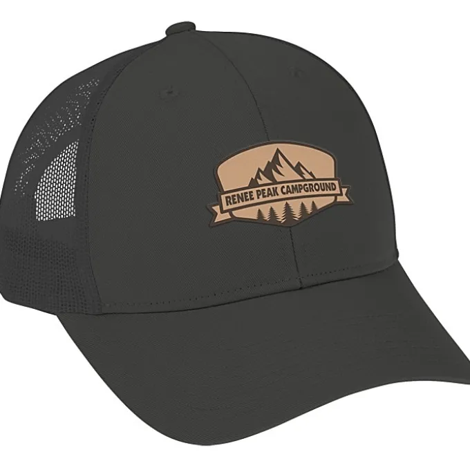 Structured Cotton Twill Trucker Cap - Laser Engraved Patch