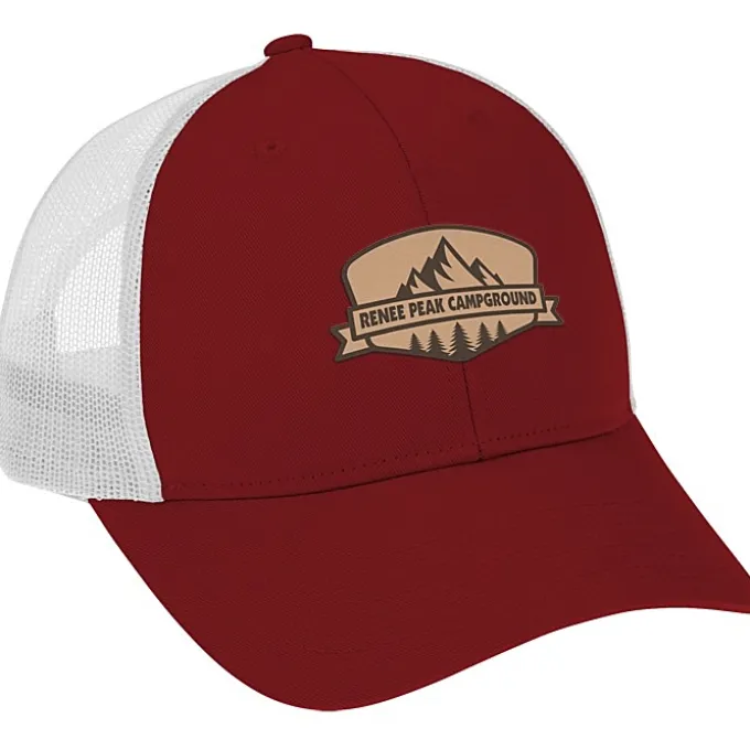 Structured Cotton Twill Trucker Cap - Laser Engraved Patch
