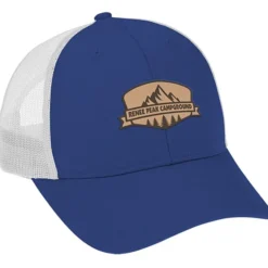Structured Cotton Twill Trucker Cap - Laser Engraved Patch