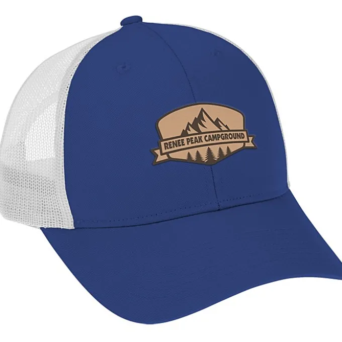 Structured Cotton Twill Trucker Cap - Laser Engraved Patch