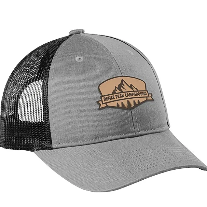 Structured Cotton Twill Trucker Cap - Laser Engraved Patch