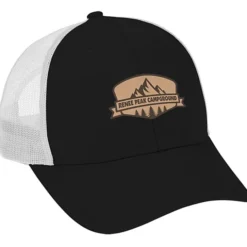 Structured Cotton Twill Trucker Cap - Laser Engraved Patch