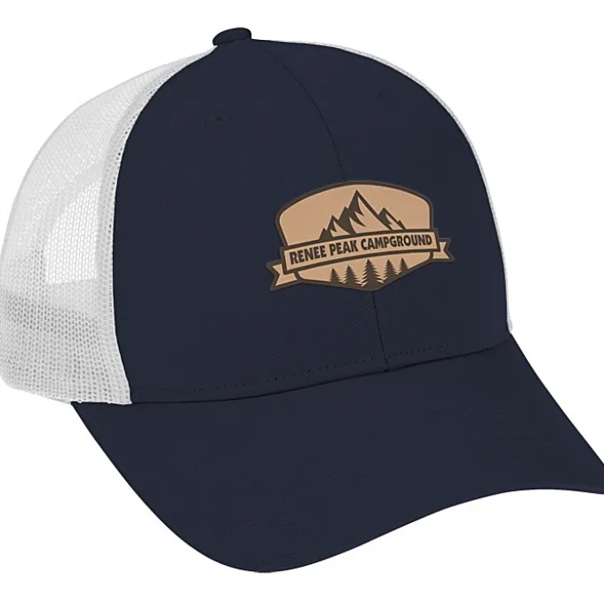 Structured Cotton Twill Trucker Cap - Laser Engraved Patch