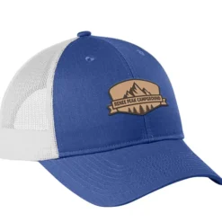 Structured Cotton Twill Trucker Cap - Laser Engraved Patch