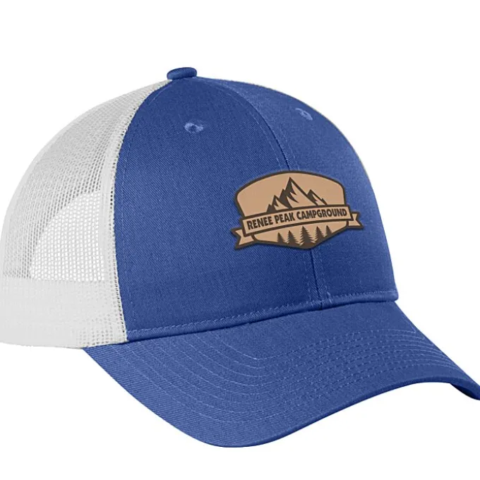 Structured Cotton Twill Trucker Cap - Laser Engraved Patch
