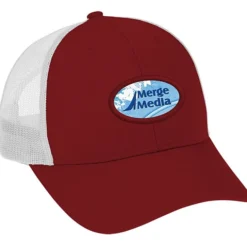 Structured Cotton Twill Trucker Cap - Full Color Patch