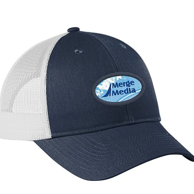 Structured Cotton Twill Trucker Cap - Full Color Patch - 24 hr
