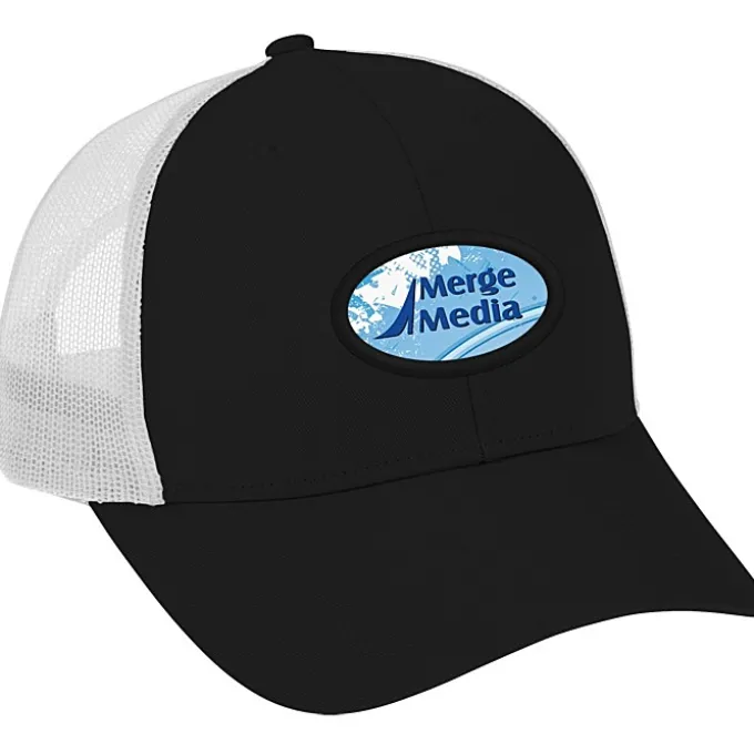 Structured Cotton Twill Trucker Cap - Full Color Patch - 24 hr