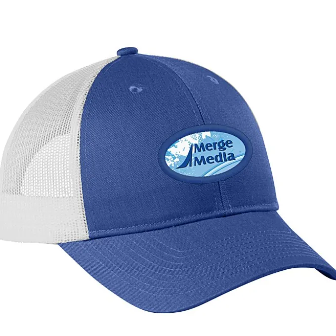 Structured Cotton Twill Trucker Cap - Full Color Patch - 24 hr