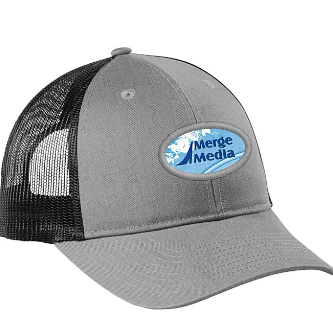 Structured Cotton Twill Trucker Cap - Full Color Patch - 24 hr