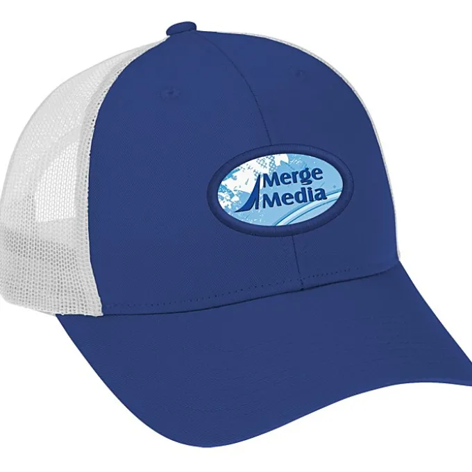 Structured Cotton Twill Trucker Cap - Full Color Patch - 24 hr