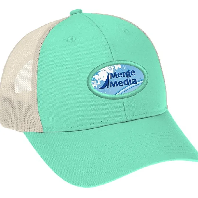 Structured Cotton Twill Trucker Cap - Full Color Patch - 24 hr