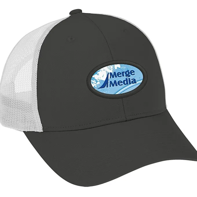Structured Cotton Twill Trucker Cap - Full Color Patch - 24 hr