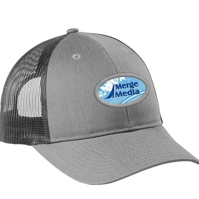 Structured Cotton Twill Trucker Cap - Full Color Patch - 24 hr