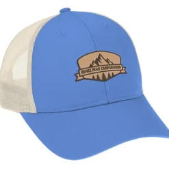 Structured Cotton Twill Trucker Cap - Laser Engraved Patch - 24 hr