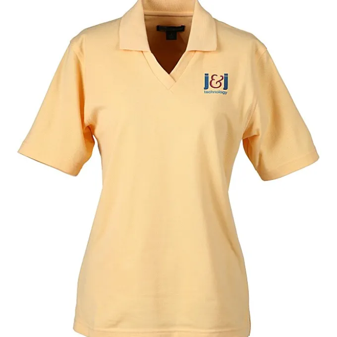 Superblend Johnny Collar Pique Polo - Ladies'