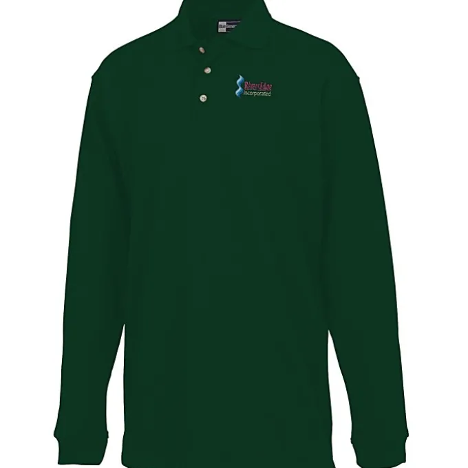 Superblend Long Sleeve Pique Polo - Men's