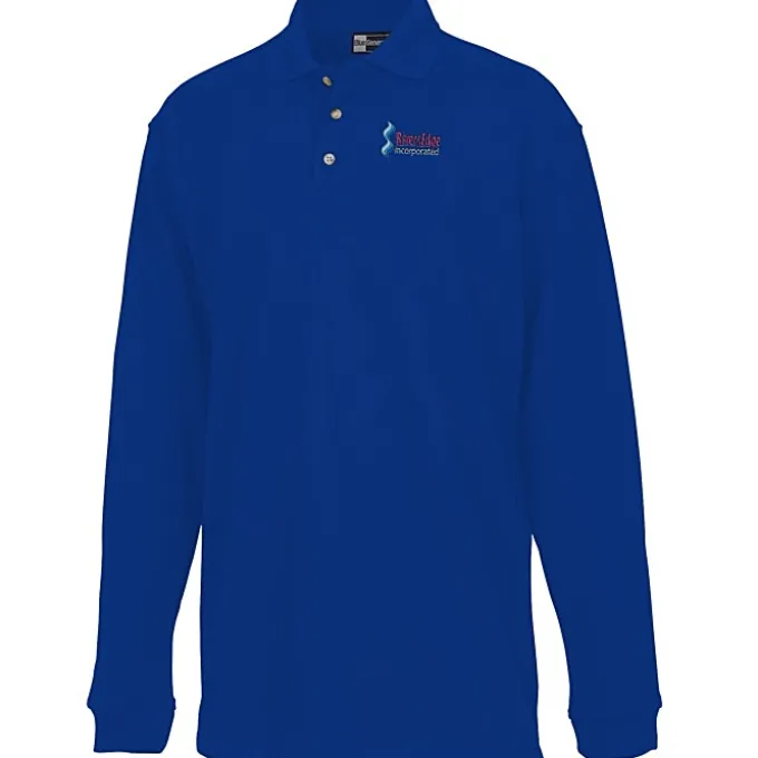 Superblend Long Sleeve Pique Polo - Men's