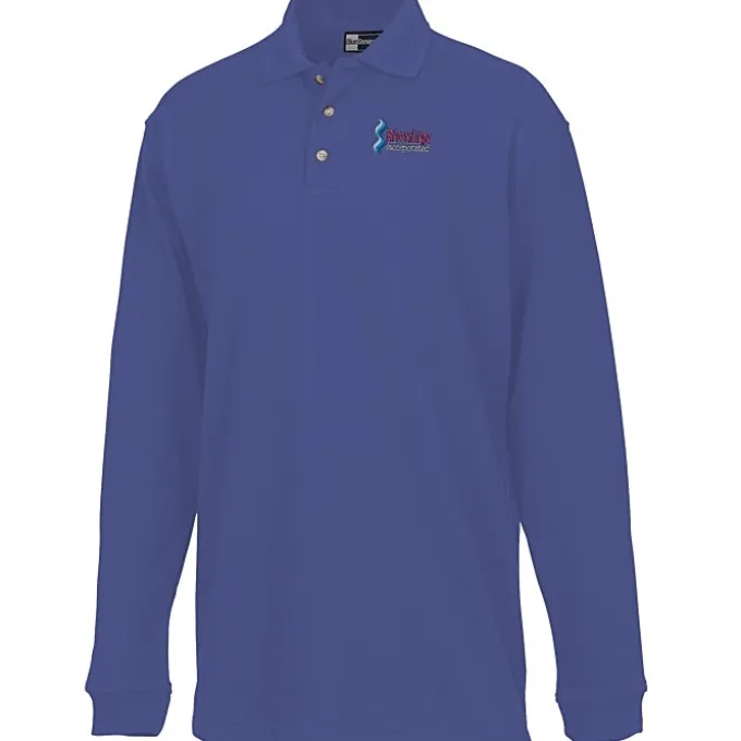Superblend Long Sleeve Pique Polo - Men's