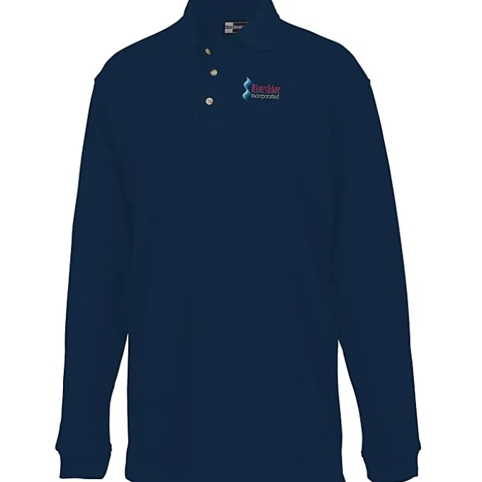 Superblend Long Sleeve Pique Polo - Men's