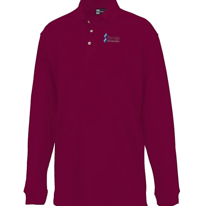 Superblend Long Sleeve Pique Polo - Men's