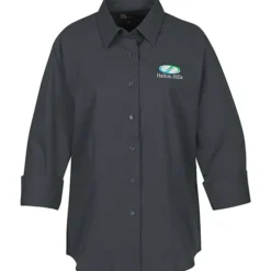Superblend 3/4 Sleeve Poplin Shirt - Ladies'