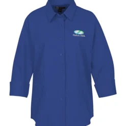 Superblend 3/4 Sleeve Poplin Shirt - Ladies'