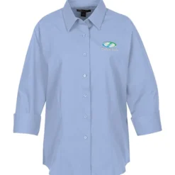 Superblend 3/4 Sleeve Poplin Shirt - Ladies'