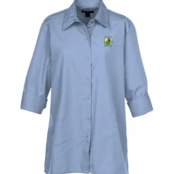Superblend 3/4 Sleeve Poplin Swing Shirt - Ladies'