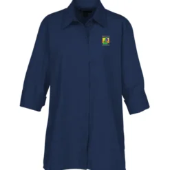 Superblend 3/4 Sleeve Poplin Swing Shirt - Ladies'