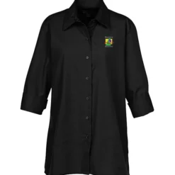 Superblend 3/4 Sleeve Poplin Swing Shirt - Ladies'