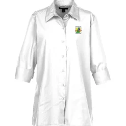 Superblend 3/4 Sleeve Poplin Swing Shirt - Ladies'
