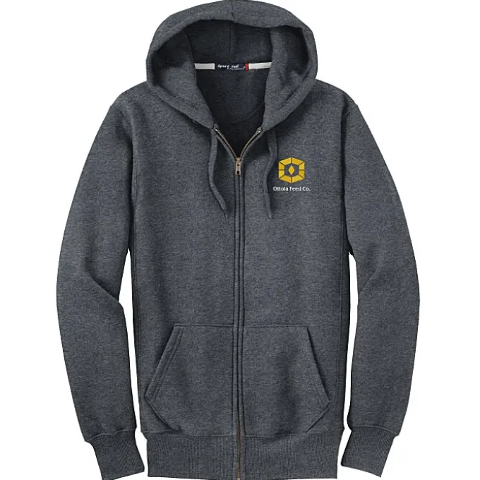 Super Heavy Full-Zip Hooded Sweatshirt - Embroidered