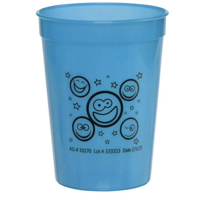 Super Kid Mood Stadium Cup - 12 oz - Smiley Faces