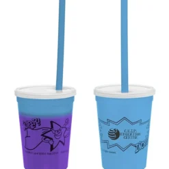 Super Kid Mood Stadium Cup with Straw - 12 oz - Superhero