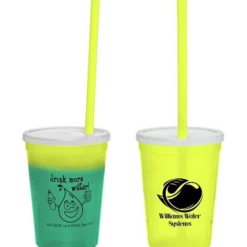 Super Kid Mood Stadium Cup with Straw - 12 oz - Healthy Habits