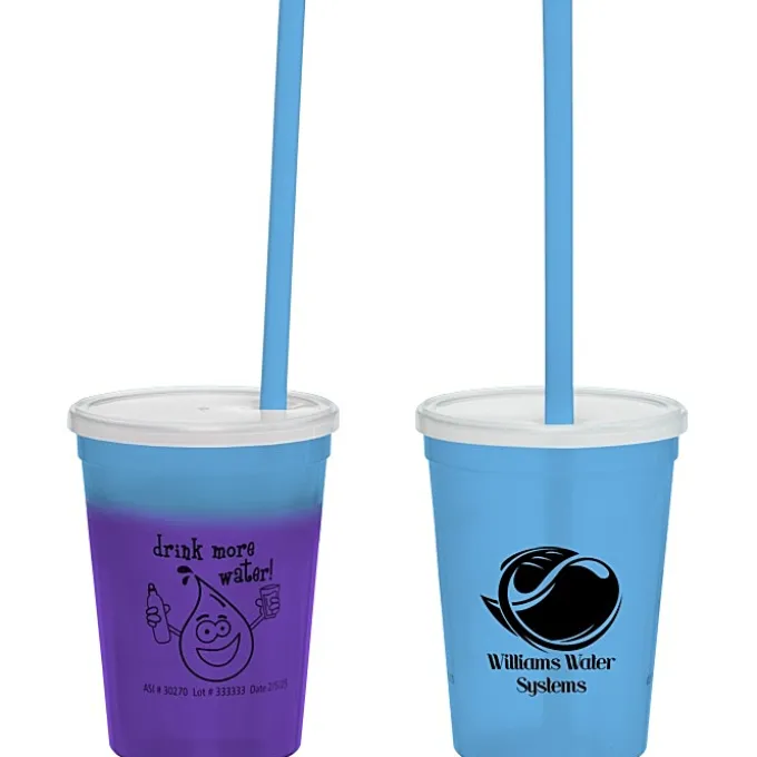 Super Kid Mood Stadium Cup with Straw - 12 oz - Healthy Habits