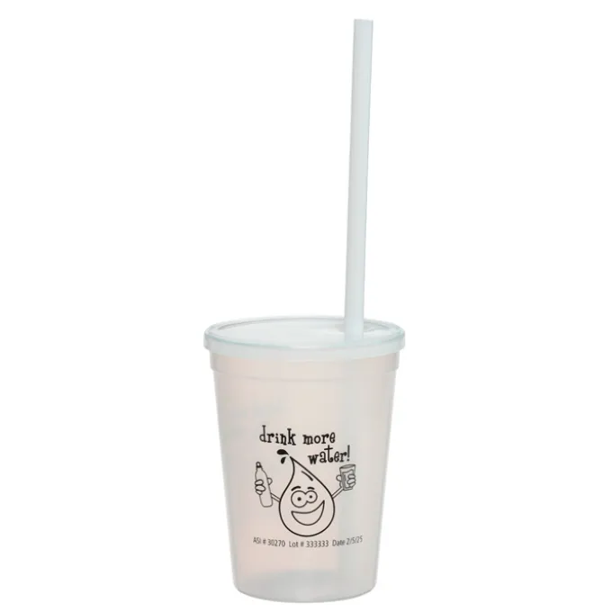 Super Kid Mood Stadium Cup with Straw - 12 oz - Healthy Habits
