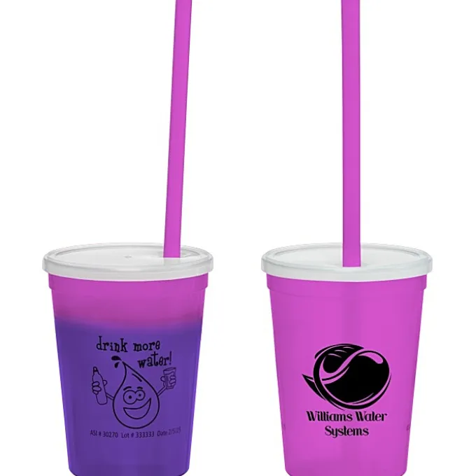 Super Kid Mood Stadium Cup with Straw - 12 oz - Healthy Habits