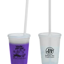 Super Kid Mood Stadium Cup with Straw - 12 oz - Dollars and Cents