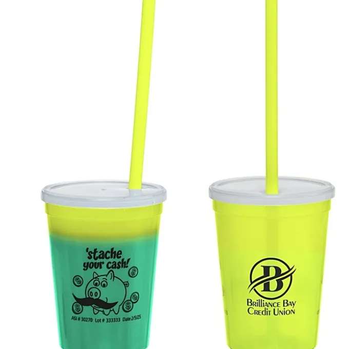 Super Kid Mood Stadium Cup with Straw - 12 oz - Dollars and Cents