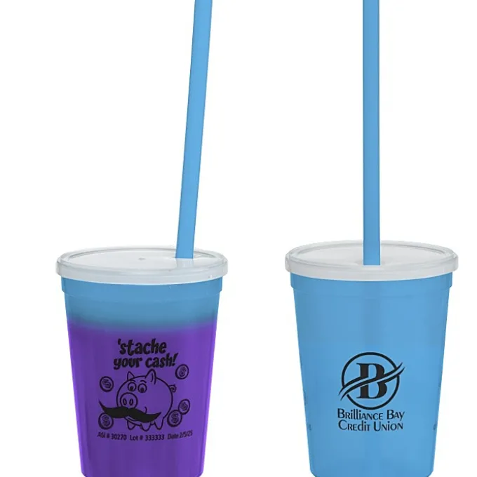 Super Kid Mood Stadium Cup with Straw - 12 oz - Dollars and Cents