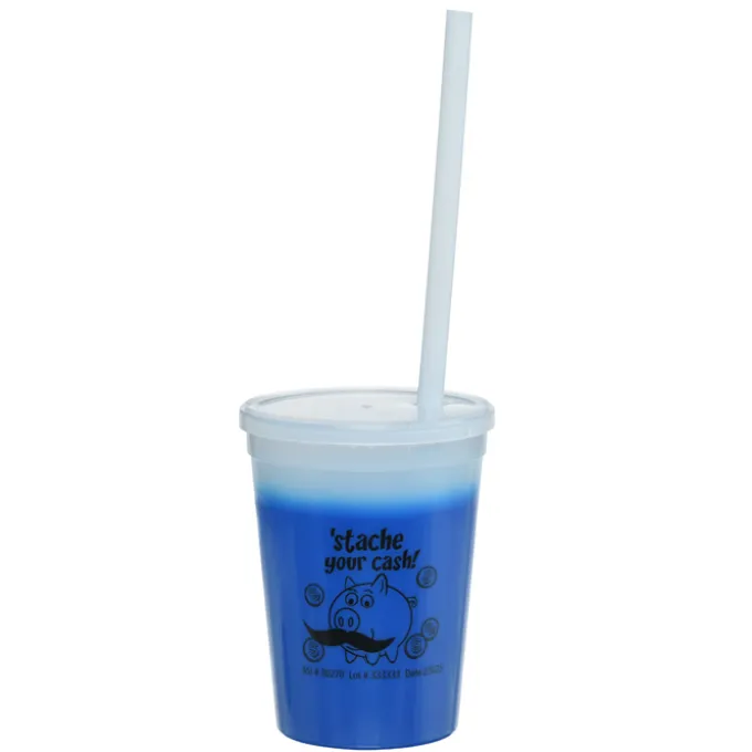 Super Kid Mood Stadium Cup with Straw - 12 oz - Dollars and Cents