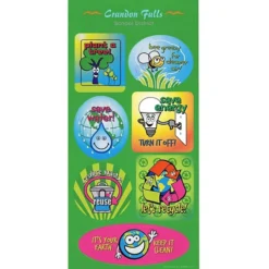Super Kid Sticker Sheet - Go Green