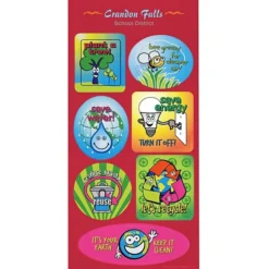 Super Kid Sticker Sheet - Go Green