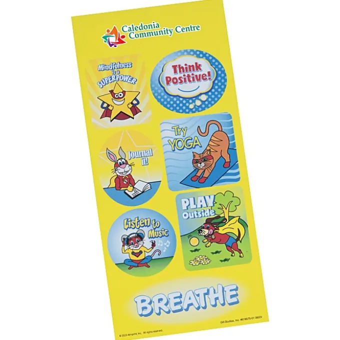 Super Kid Sticker Sheet - Superhero Mindfulness
