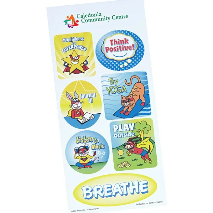 Super Kid Sticker Sheet - Superhero Mindfulness